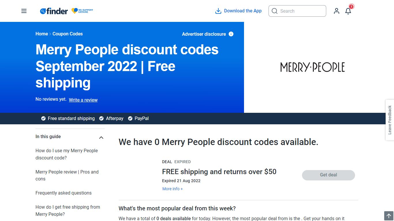 Free shipping: Merry People Discount Codes August 2022 | Finder